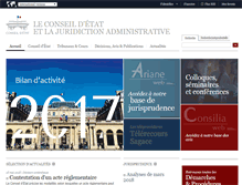 Tablet Screenshot of conseil-etat.fr